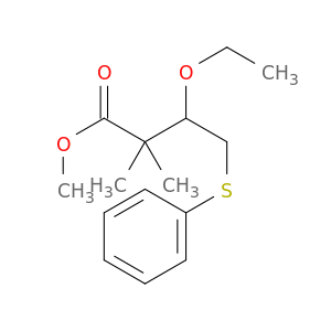 Butanoic acid, 3-ethoxy-2,2-dimethyl-4-(phenylthio)-, methyl ester