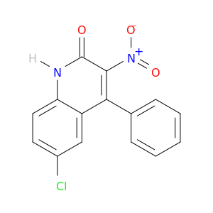 2(1H)-Quinolinone, 6-chloro-3-nitro-4-phenyl-