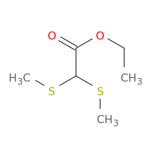 Acetic acid, bis(methylthio)-, ethyl ester