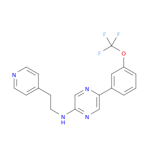Pyrazinamine, N-[2-(4-pyridinyl)ethyl]-5-[3-(trifluoromethoxy)phenyl]-