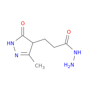 1H-Pyrazole-4-propanoic acid, 4,5-dihydro-3-methyl-5-oxo-, hydrazide
