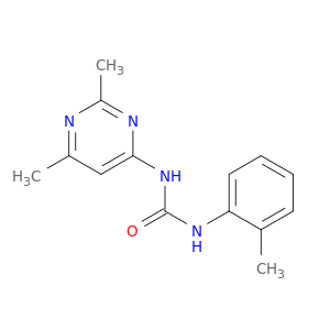 Urea, N-(2,6-dimethyl-4-pyrimidinyl)-N'-(2-methylphenyl)-