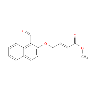 Methyl 4-[(1-formyl-2-naphthyl)oxy]-2-butenoate