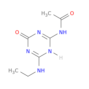 Acetamide, N-[6-(ethylamino)-1,4-dihydro-4-oxo-1,3,5-triazin-2-yl]-
