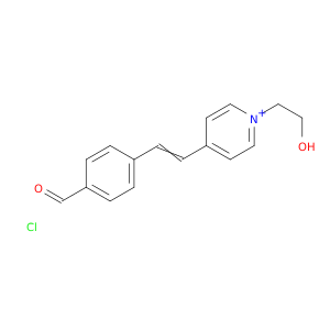 Pyridinium, 4-[2-(4-formylphenyl)ethenyl]-1-(2-hydroxyethyl)-, chloride
