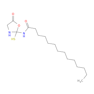Tetradecanamide, N-(2-mercapto-5-oxo-2-oxazolidinyl)-