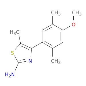 4-(4-METHOXY-2,5-DIMETHYLPHENYL)-5-METHYL-1,3-THIAZOL-2-AMINE