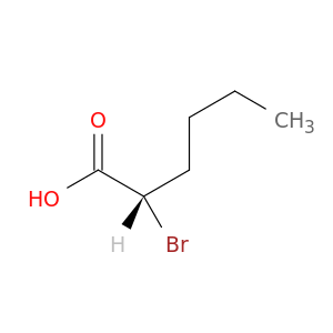 Hexanoic acid, 2-bromo-, (2S)-