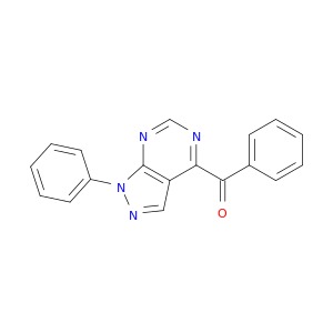 Methanone, phenyl(1-phenyl-1H-pyrazolo[3,4-d]pyrimidin-4-yl)-