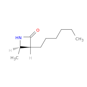 2-Azetidinone, 3-hexyl-4-methyl-, cis-