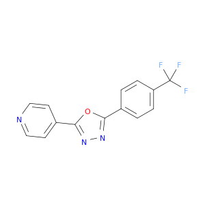 Pyridine, 4-[5-[4-(trifluoromethyl)phenyl]-1,3,4-oxadiazol-2-yl]-