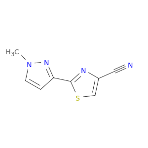 2-(1-Methyl-1H-pyrazol-3-yl)-1,3-thiazole-4-carbonitrile