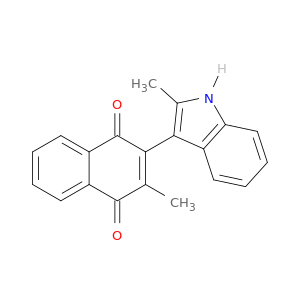 1,4-Naphthalenedione, 2-methyl-3-(2-methyl-1H-indol-3-yl)-