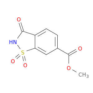 3-氧代-2,3-二氢-1,2-苯并异噻唑-6-羧酸甲酯 1,1-二氧化物