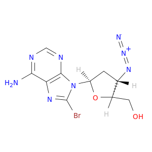 Adenosine,3'-azido-8-bromo-2',3'-dideoxy- (9CI)