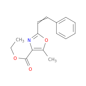 4-Oxazolecarboxylic acid, 5-methyl-2-(2-phenylethenyl)-, ethyl ester