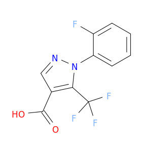 1-(2-氟苯基)-5-(三氟甲基)-1H-吡唑-4-羧酸