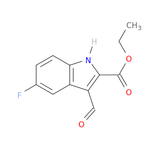 1H-Indole-2-carboxylic acid, 5-fluoro-3-formyl-, ethyl ester