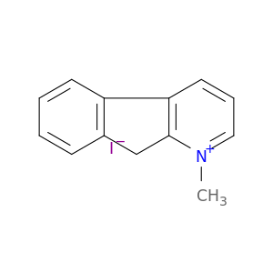 9H-Indeno(2,1-b)pyridinium, 1-methyl-, iodide