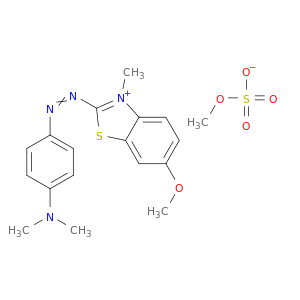 2-{[4-(dimethylamino)phenyl]diazenyl}-6-methoxy-3-methyl-1,3-benzothiazol-3-ium methyl sulfate