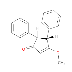 2-Cyclopenten-1-one, 3-methoxy-4,5-diphenyl-, trans-