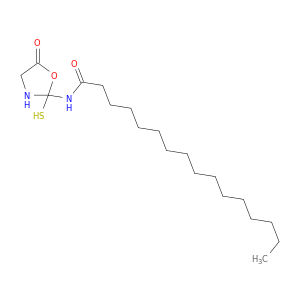 Hexadecanamide, N-(2-mercapto-5-oxo-2-oxazolidinyl)-