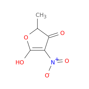 3(2H)-Furanone, 5-hydroxy-2-methyl-4-nitro-
