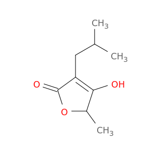 2(5H)-Furanone, 4-hydroxy-5-methyl-3-(2-methylpropyl)-