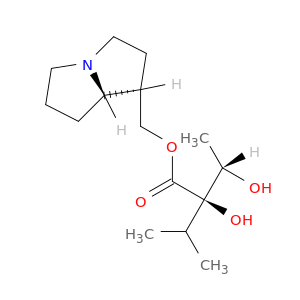 Butanoic acid, 2,3-dihydroxy-2-(1-methylethyl)-, ((1R,7aS)-hexahydro-1H-pyrrolizin-1-yl)methyl ester, (2R,3S)-