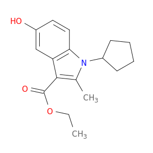 Ethyl 1-Cyclopentyl-5-hydroxy-2-methyl-1H-indole-3-carboxylate