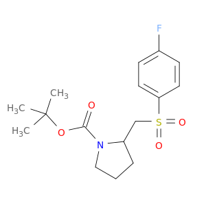 2-(4-氟-苯磺酰基甲基)-吡咯烷-1-羧酸叔丁基酯