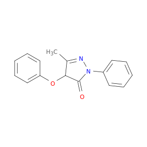 3H-Pyrazol-3-one, 2,4-dihydro-5-methyl-4-phenoxy-2-phenyl-