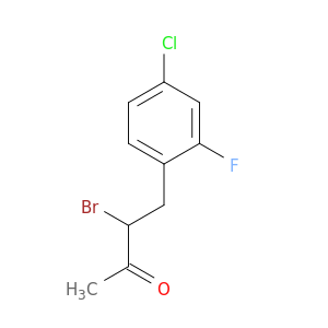 3-bromo-4-(4-chloro-2-fluorophenyl)butan-2-one