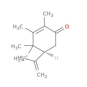 2-Cyclohexen-1-one, 2,3,4,4-tetramethyl-5-(1-methylethenyl)-, (5S)-