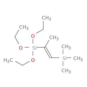 Silane, triethoxy[(1E)-1-methyl-2-(trimethylsilyl)ethenyl]-
