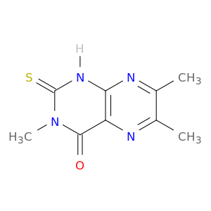 4(1H)-Pteridinone, 2,3-dihydro-3,6,7-trimethyl-2-thioxo-