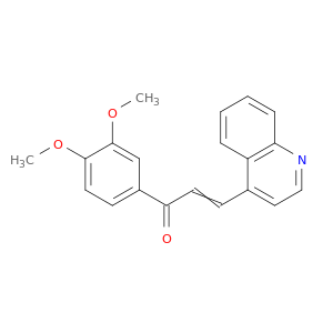 2-Propen-1-one, 1-(3,4-dimethoxyphenyl)-3-(4-quinolinyl)-