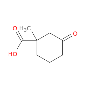 Cyclohexanecarboxylic acid, 1-methyl-3-oxo-