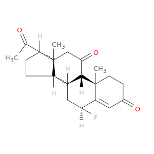 Pregn-4-ene-3,11,20-trione,6-fluoro-, (6a)-(9CI)