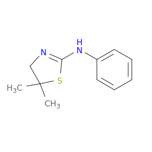 2-Thiazolamine, 4,5-dihydro-5,5-dimethyl-N-phenyl-