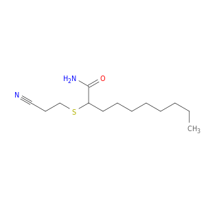 Decanamide, 2-[(2-cyanoethyl)thio]-