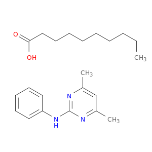 Decanoic acid, compd. with 4,6-dimethyl-N-phenyl-2-pyrimidinamine(1:1)