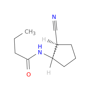 Butanamide, N-[(1R,2S)-2-cyanocyclopentyl]-