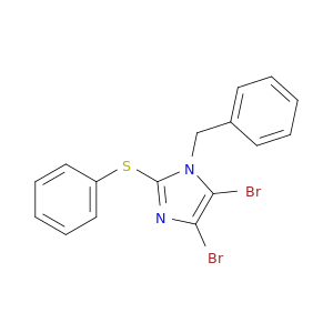 1H-Imidazole, 4,5-dibromo-1-(phenylmethyl)-2-(phenylthio)-