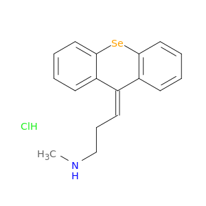 1-Propanamine,N-methyl-3-(9H-selenoxanthen-9-ylidene)-, hydrochloride (1:1)