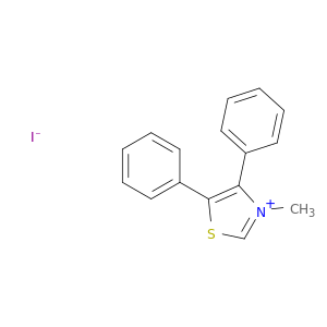 Thiazolium, 3-methyl-4,5-diphenyl-, iodide