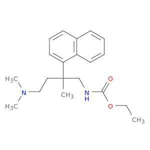 Carbamic acid,[4-(dimethylamino)-2-methyl-2-(1-naphthyl)butyl]-, ethyl ester (8CI)