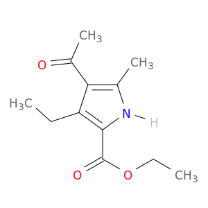 1H-Pyrrole-2-carboxylic acid, 4-acetyl-3-ethyl-5-methyl-, ethyl ester