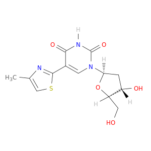 1-((2R,4S,5R)-4-HYDROXY-5-HYDROXYMETHYL-TETRAHYDRO-FURAN-2-YL)-5-(4-METHYL-THIAZOL-2-YL)-1H-PYRIMIDINE-2,4-DIONE