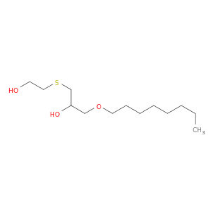2-Propanol, 1-[(2-hydroxyethyl)thio]-3-(octyloxy)-